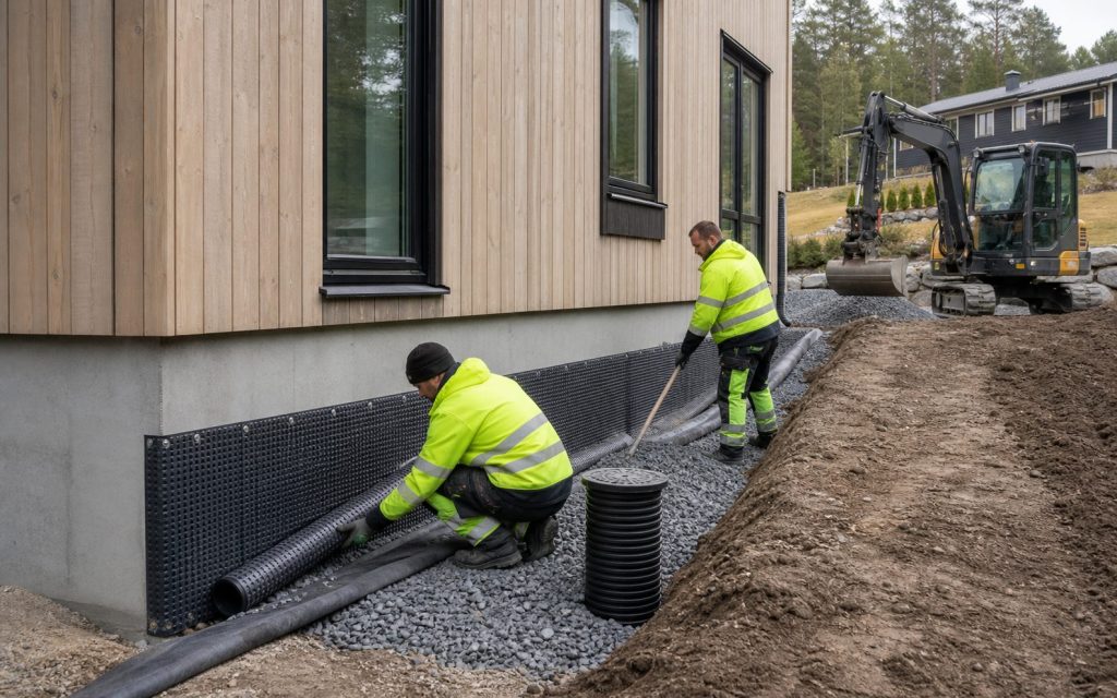 drenering av hus
